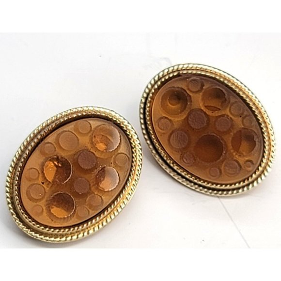 Vintage Clip-on Screw Back Earrings Collection of Five Pair Ct555 - Picture 7 of 15